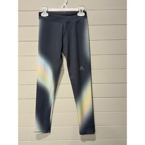 Adidas‎ Kids Youth Girls S Regular Fit AEROREADY Leggings Rainbow Spray Spring